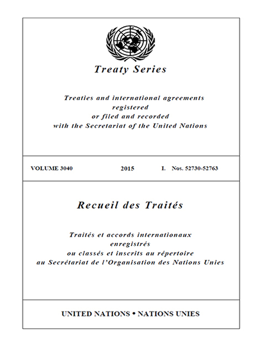 Title details for Treaty Series 3040/Recueil des Traités 3040 by United Nations - Available